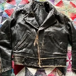 ジャケット・アウター 90s- horse hide leather jacket Shinki Hikaku - Antique Horsehide - Jacket Leather (HIDES)